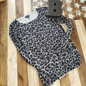 George animal print sweater